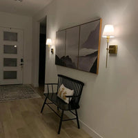 Draadloze wandlamp klassiek met lampenkap – elegante lamp voor woonkamer en slaapkamer (2 stuks)