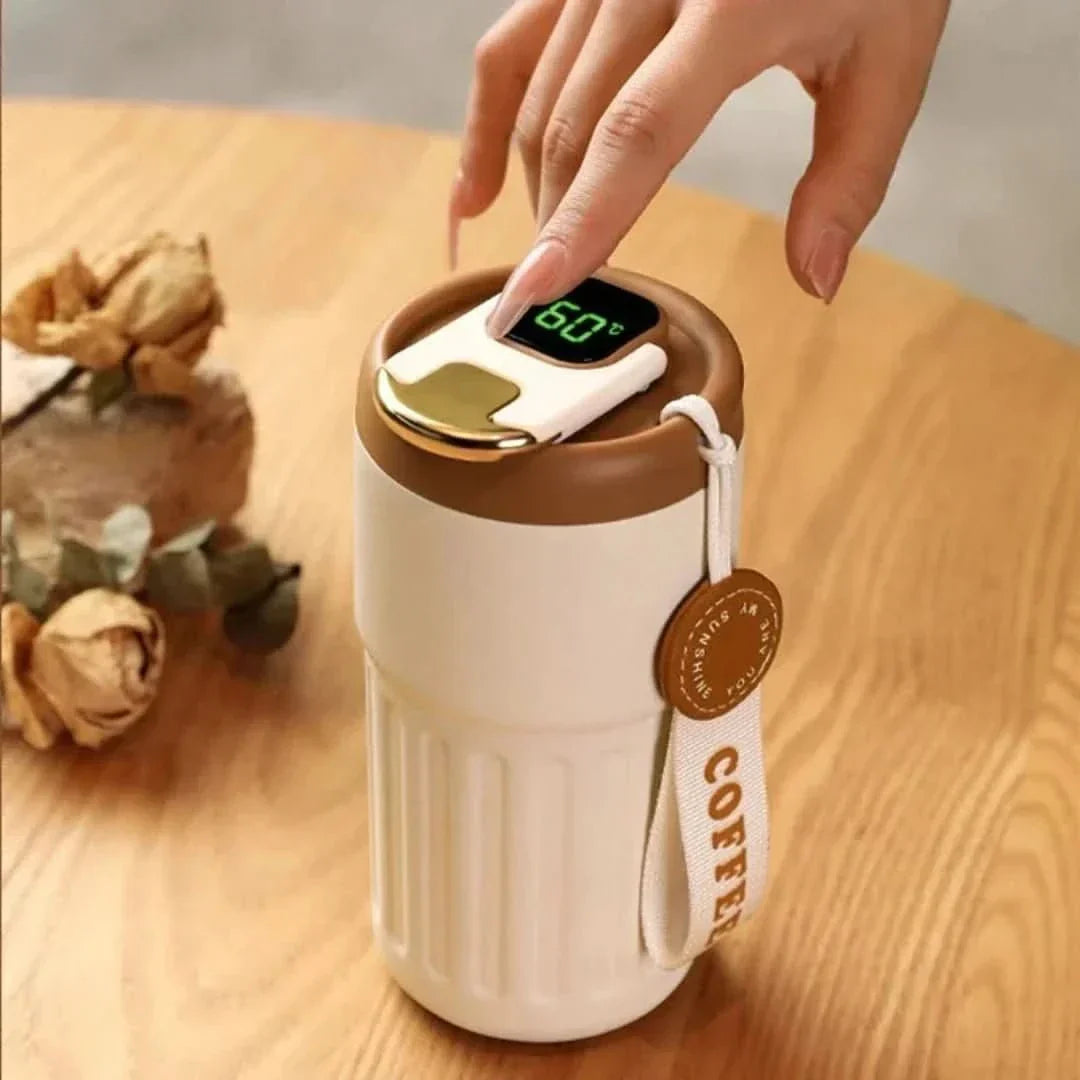 Thermos met nauwkeurige temperatuurweergave