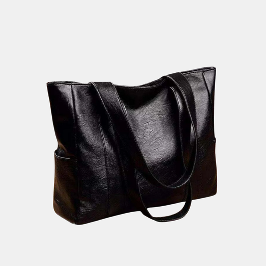 Elegante Vintage Leren Handtas voor Schouder, Tijdloze Elegant en Moderne Functionaliteit voor Elke Dag