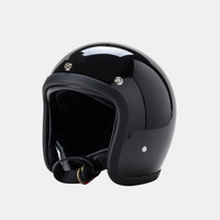 Retro Low-Profile Motorhelm Met DOT En ECE Certificering Voor Veilige Rit