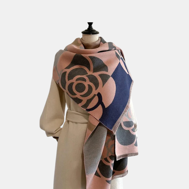 Reversible Gedrukt Kasjmier Sjaal – Elegant en Warm
