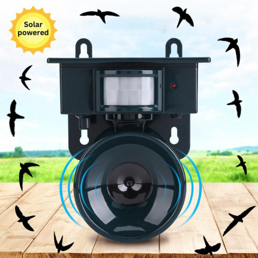 TerraGuard | Weerbestendige vogelverschrikker met PIR en zonne-energie