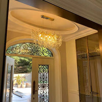 Exclusieve kroonluchter met kristallen bladeren – takken effect, moderne elegantie