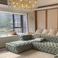 Exclusieve kroonluchter met kristallen bladeren – takken effect, moderne elegantie
