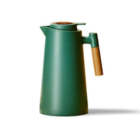 LumaTemp Thermoskan met Houten Handgreep en Temperatuurweergave