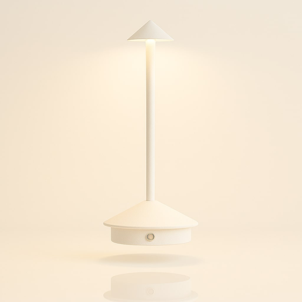 Tafellamp met accu | Draadloze tafellamp | Dimbare lamp met touch | Lunelle