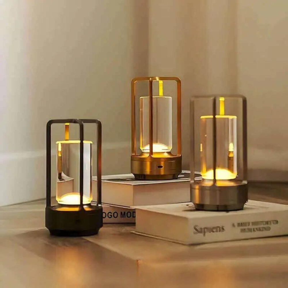 Tafellamp met accu | Moderne LED Tafellamp | Lantaarn Lamp | NordicLicht