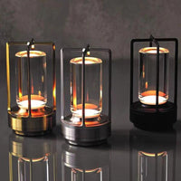 Tafellamp met accu | Moderne LED Tafellamp | Lantaarn Lamp | NordicLicht
