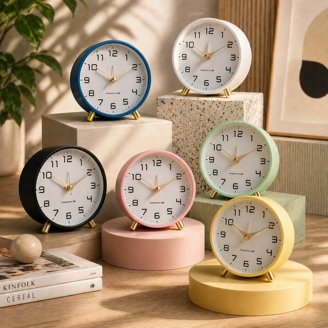 Tafelklok | Scandinavische Staande Klok | Moderne Woondecoratie | Tijdstilte