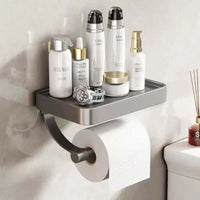 Toiletpapierhouder van roestvrij staal | Toiletrolhouder met opbergruimte | WC rollenhouder | Rollix