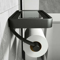 Toiletpapierhouder van roestvrij staal | Toiletrolhouder met opbergruimte | WC rollenhouder | Rollix