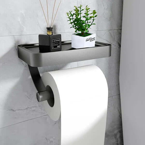 Toilettenpapierhouder van roestvrij staal | WC papierhouder met opbergruimte | WC rolhouder | Rollix