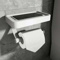 Toiletpapierhouder van roestvrij staal | Toiletrolhouder met opbergruimte | WC rollenhouder | Rollix