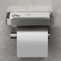 Toilettenpapierhouder van roestvrij staal | WC papierhouder met opbergruimte | WC rolhouder | Rollix