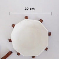 Houten onderzetters | Tafelonderzetters met modern design | HoutKunst (3 stuks)
