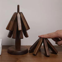 Houten onderzetters | Tafelonderzetters met modern design | HoutKunst (3 stuks)
