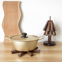 Houten onderzetters | Tafelonderzetters met modern design | HoutKunst (3 stuks)