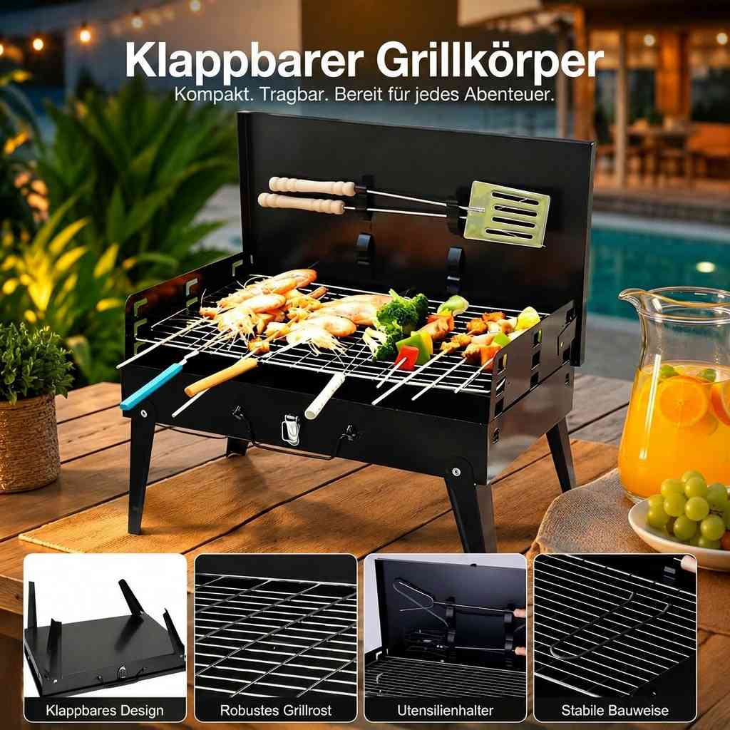 Draagbare Houtskoolgrill | Kohlevera