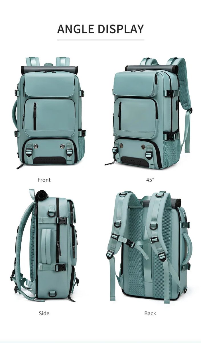 TRAVELMAX Pack – Waterdichte Reisrugzak met USB-poort, Schoencompartiment & Antidiefstal Zak