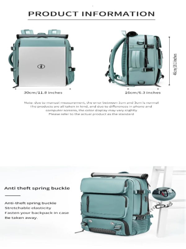 TRAVELMAX Pack – Waterdichte Reisrugzak met USB-poort, Schoencompartiment & Antidiefstal Zak
