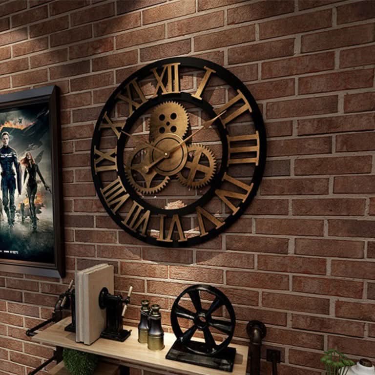Aurex Tijdloze Industrieoptiek Wandklok Eyecatcher Woonkamer Kantoor Bar