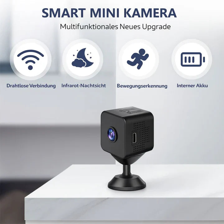 Bewakingscamera via WLAN | Mini HD Camera | Draadloze Beveiligingscamera | Clariox