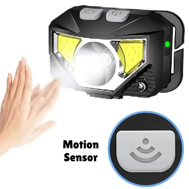 Ultra-heldere hoofdlamp met bewegingssensor - 2 verpakkingen