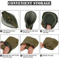 Buitenhangmat met Muggennet – Ultra Licht Nylon en Eenvoudig te Monteren