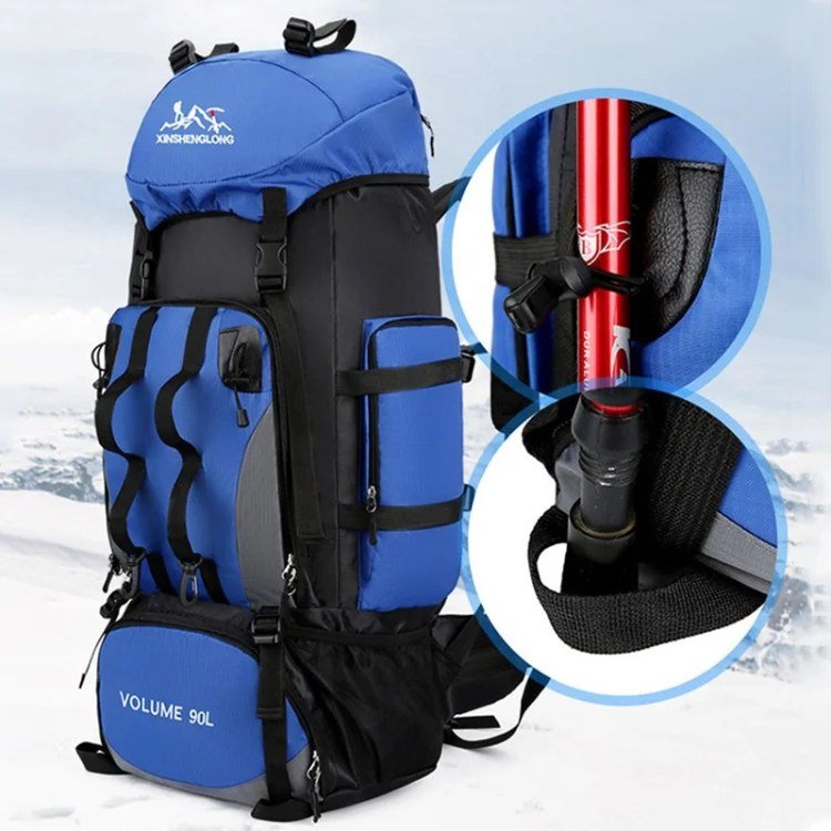 Ultra-Lichte Waterdichte Trekkingrugzak 90L