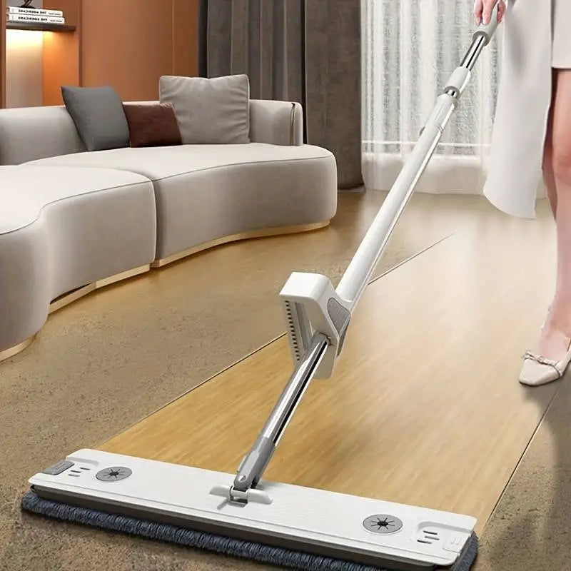 GlideMop - Automatische 360°-mop + 3 microvezeldoeken
