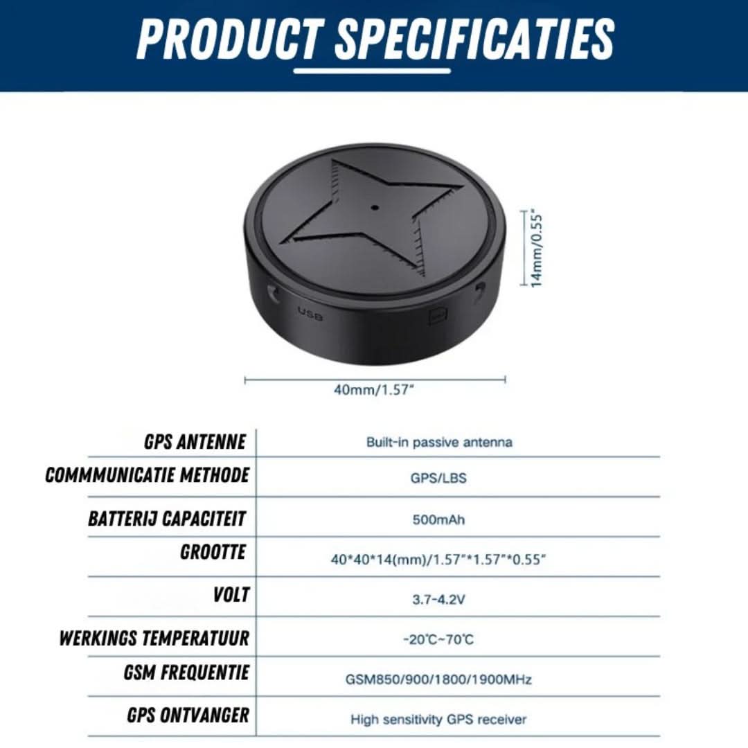 UltraTrack | Sterke Magnetische GPS-Tracker