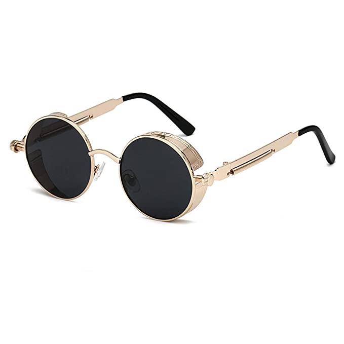 Unisex Retro Ronde Zonnebril met UV400 Bescherming