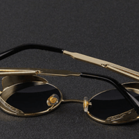 Unisex Retro Ronde Zonnebril met UV400 Bescherming