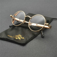 Unisex Retro Ronde Zonnebril met UV400 Bescherming