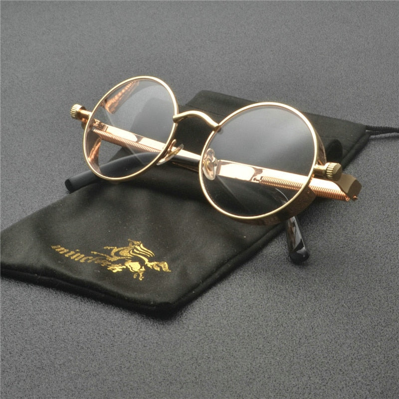 Unisex Retro Ronde Zonnebril met UV400 Bescherming
