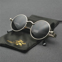 Unisex Retro Ronde Zonnebril met UV400 Bescherming
