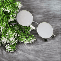 Unisex Retro Ronde Zonnebril met UV400 Bescherming