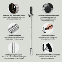 Onkruidbrander | Thermische Onkruidverdelger | Onkruidverwijderaar zonder chemicaliën | Flammix