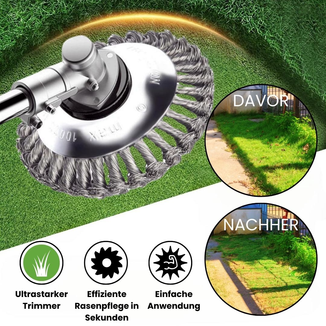 Onkruidborstel voor Grastrimmer | Onkruid vernietigen | TuinStaal