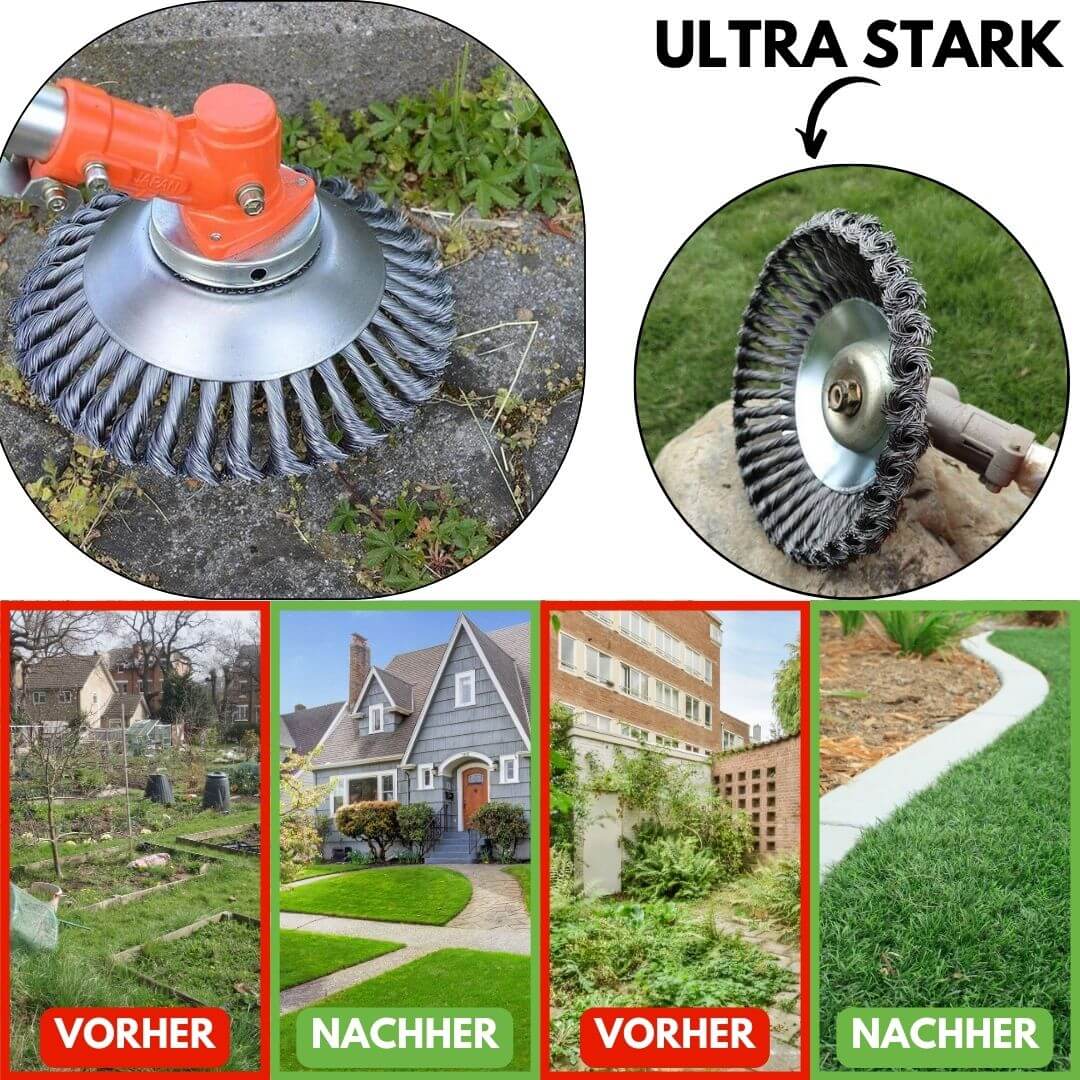 Onkruidborstel voor Grastrimmer | Onkruid vernietigen | TuinStaal