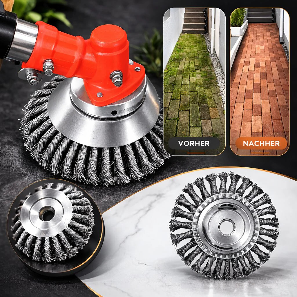 Onkruidtrimmer voor de tuin | Onkruid Trimmer met Stalen Borstel | TuinFix