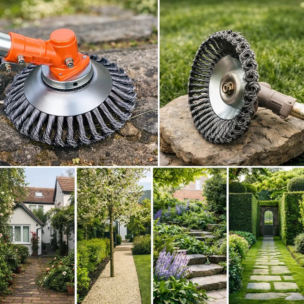 Onkruidtrimmer voor de tuin | Onkruid Trimmer met Stalen Borstel | TuinFix