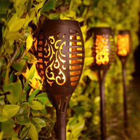 Buiten Zonne-energie Lamp - Vlam Effect | Waterdicht
