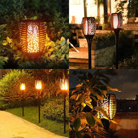 Buiten Zonne-energie Lamp - Vlam Effect | Waterdicht