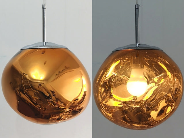 Gloeiende bol kroonluchter | Opvallend lava-ontwerp met warme LED-verlichting voor een gezellige, elegante inrichting.