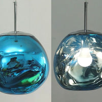 Gloeiende bol kroonluchter | Opvallend lava-ontwerp met warme LED-verlichting voor een gezellige, elegante inrichting.
