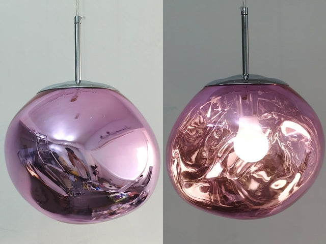 Gloeiende bol kroonluchter | Opvallend lava-ontwerp met warme LED-verlichting voor een gezellige, elegante inrichting.