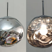 Gloeiende bol kroonluchter | Opvallend lava-ontwerp met warme LED-verlichting voor een gezellige, elegante inrichting.