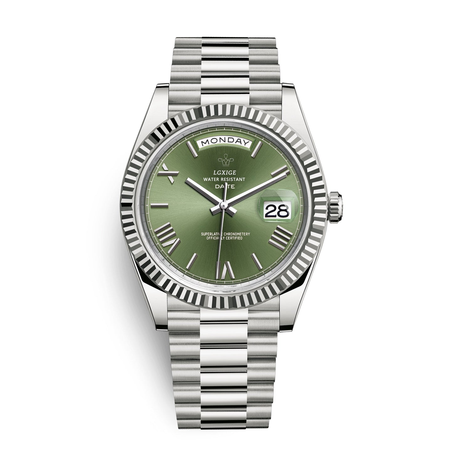 Herenhorloge met Dag- en Datumaanduiding – Tijdloos en Elegant