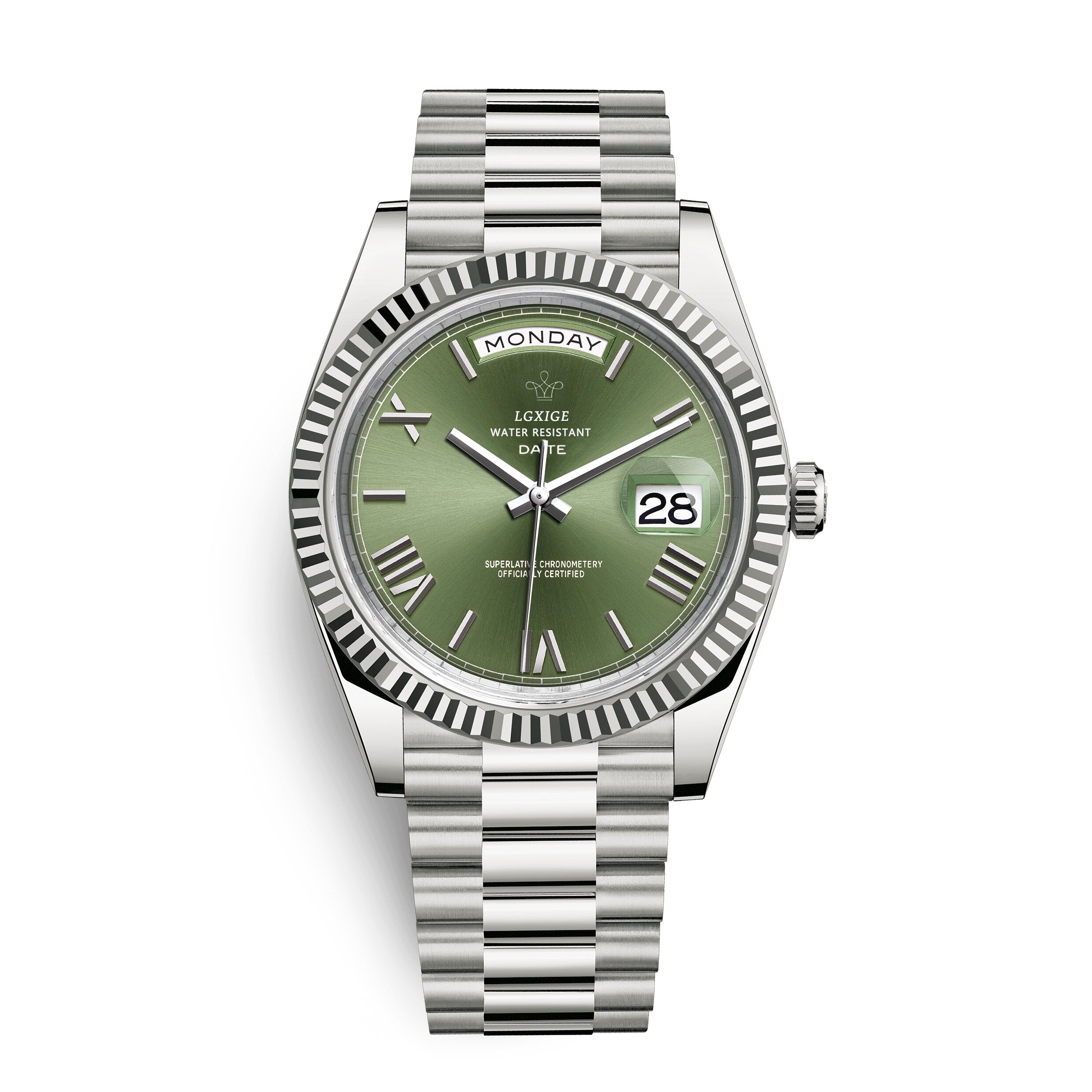 Herenhorloge met Dag- en Datumaanduiding – Tijdloos en Elegant